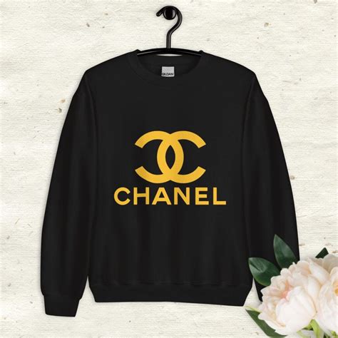 chanel hoddies|authentic chanel logo sweater.